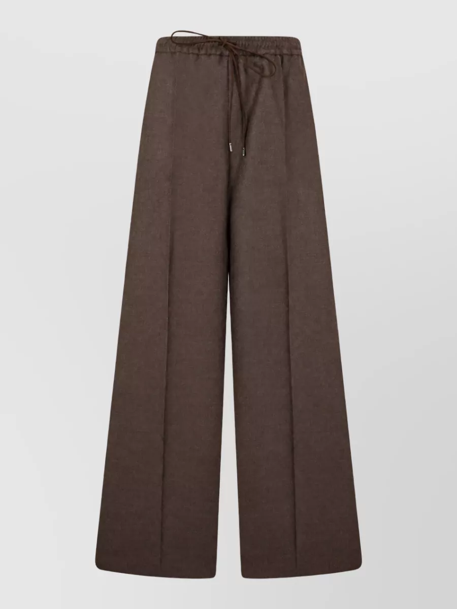 Max Mara virgin wool wide leg trousers