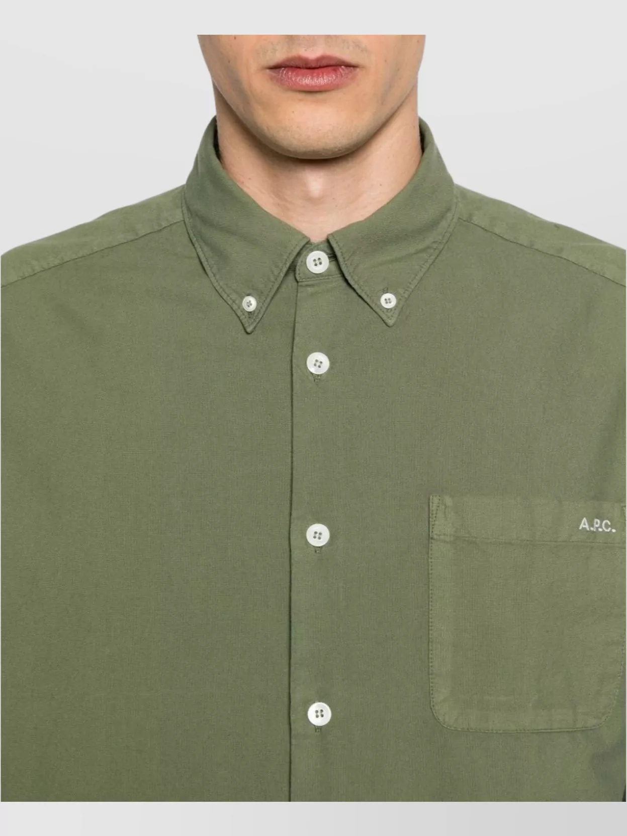 A.p.c. Mateo Cotton Shirt Button-Down Collar