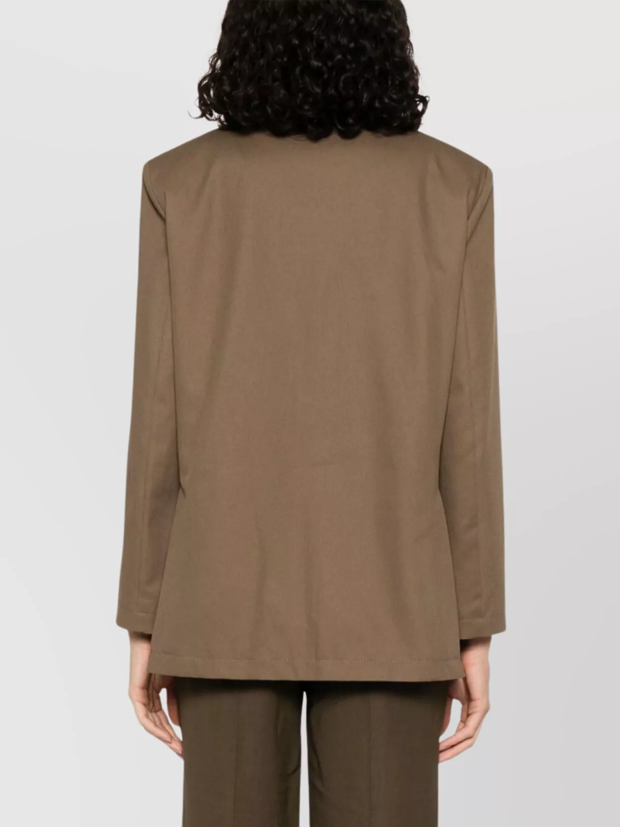 Emporio Armani Notch Lapel Single-breasted Coat With Rear Vents