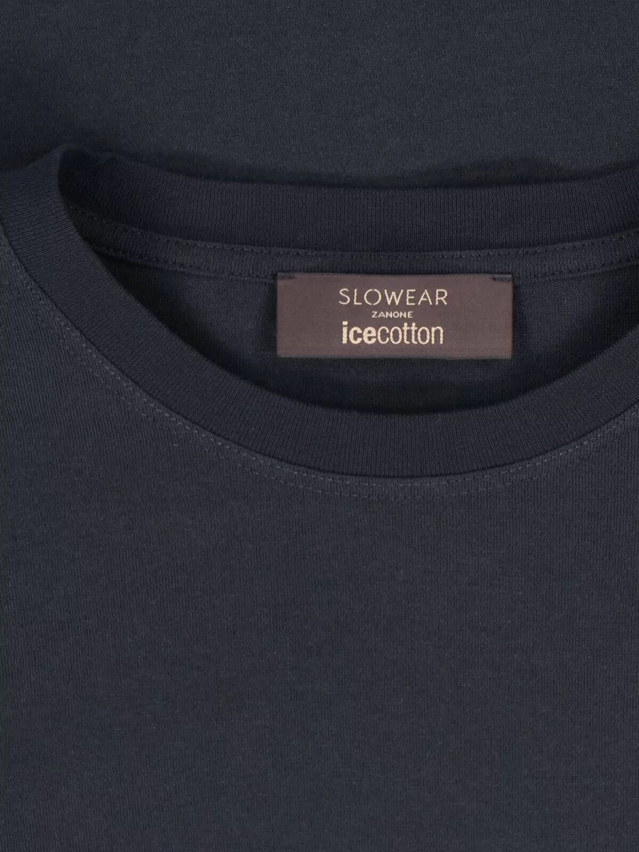 Zanone Crew Neck Long Sleeve Casual T-Shirt