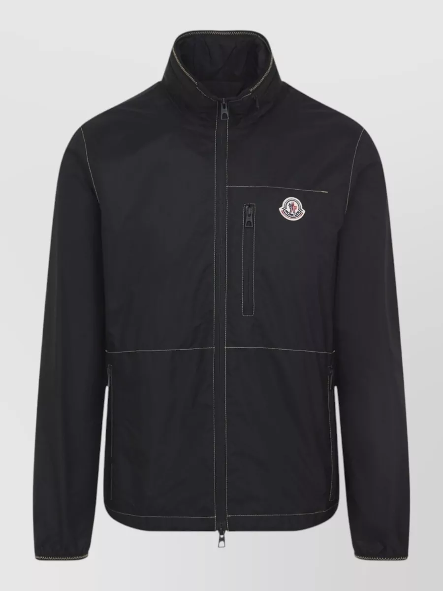 Moncler stand collar single breasted coat