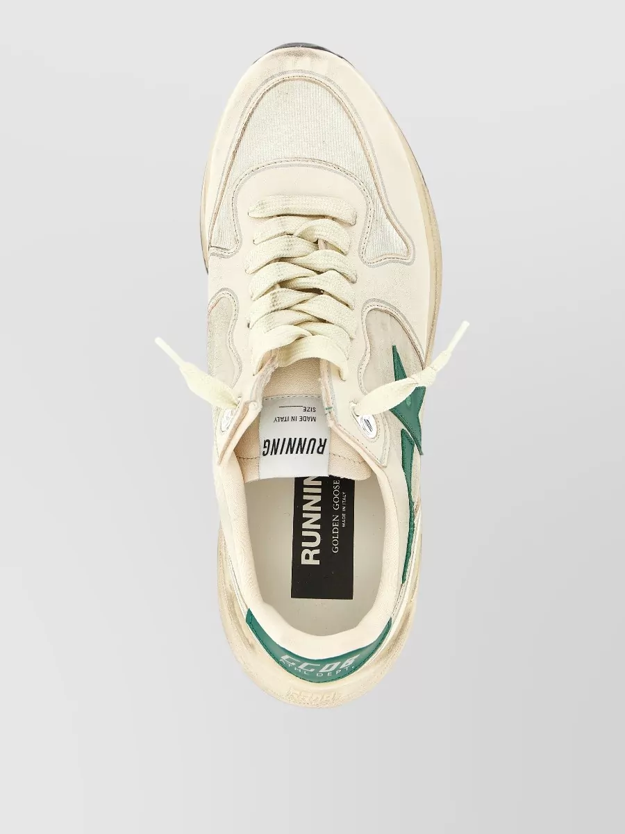 Golden Goose Leather Running Sole Low-Top Sneakers