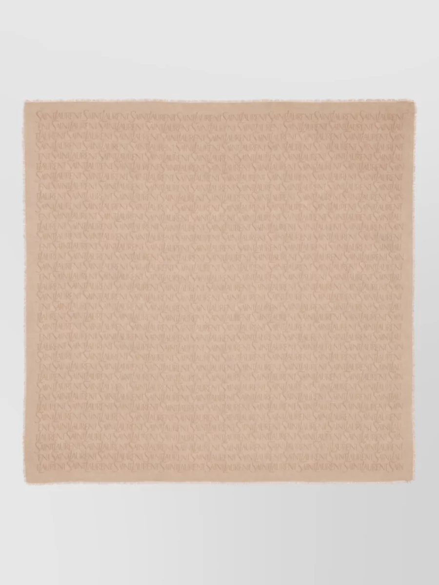 Saint Laurent Cashmere Modal Square Scarf