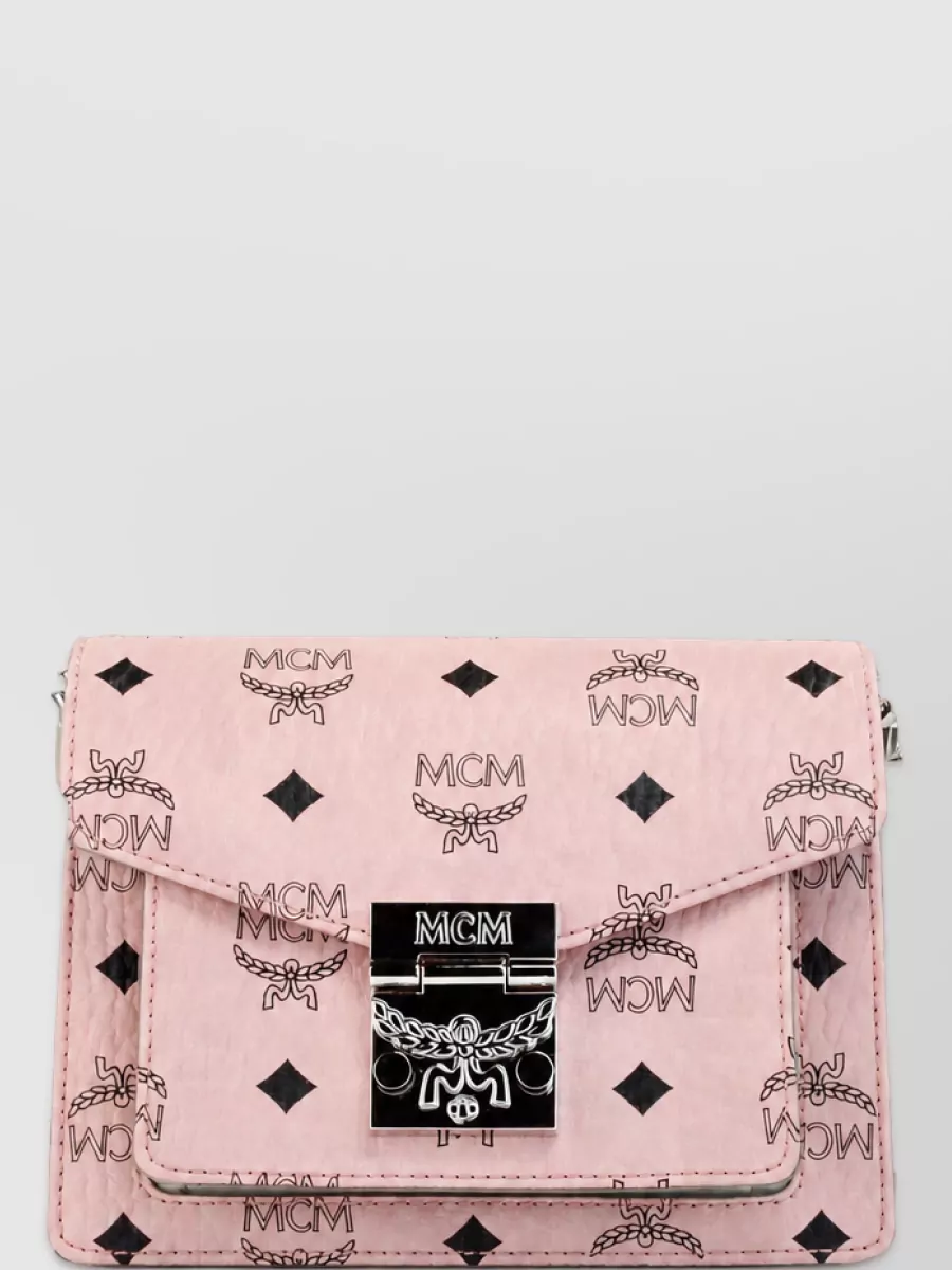 Mcm patricia mini leather crossbody bag