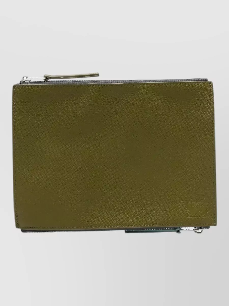 Paul Smith Leather Zip Travel Pouch