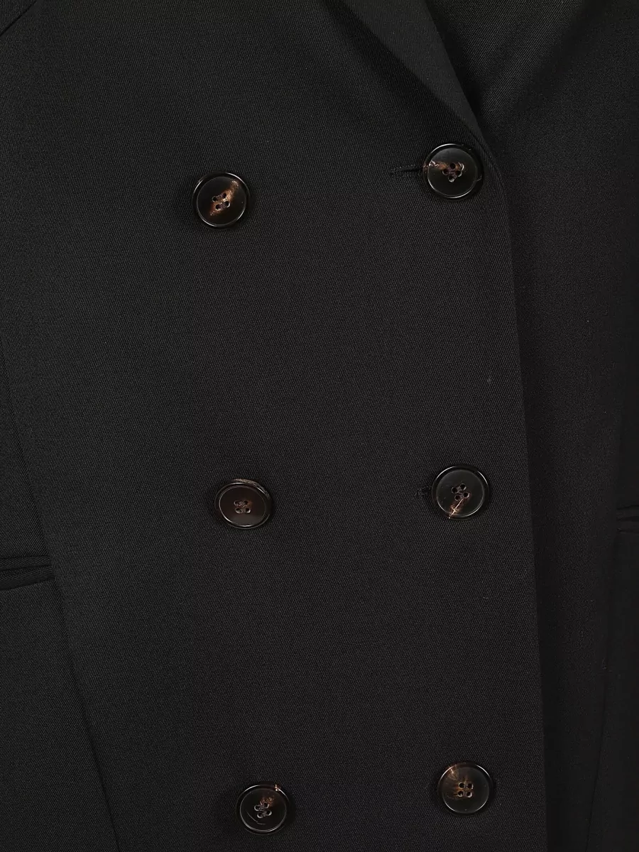 Dries Van Noten Wool Elongated Double-Breasted Coat