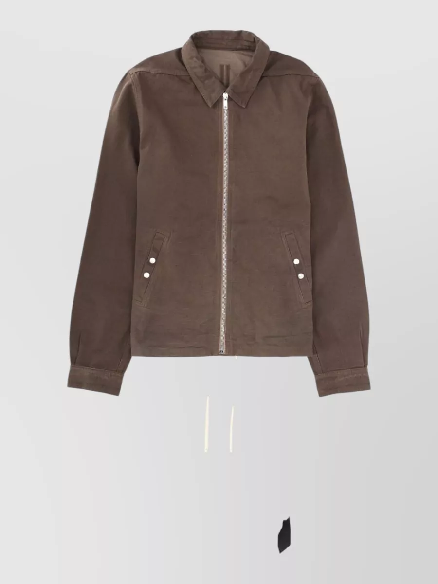 Rick Owens Drkshdw cotton single breasted coat