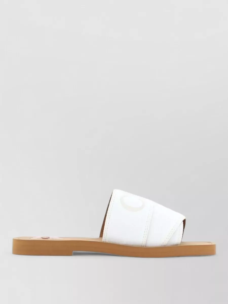 Chloé Cotton Slides Sandals