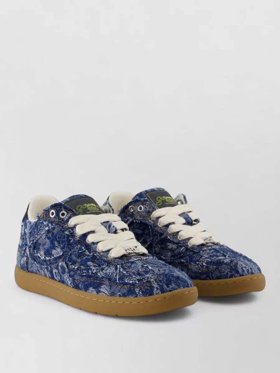 Ganni cotton low-top sneakers