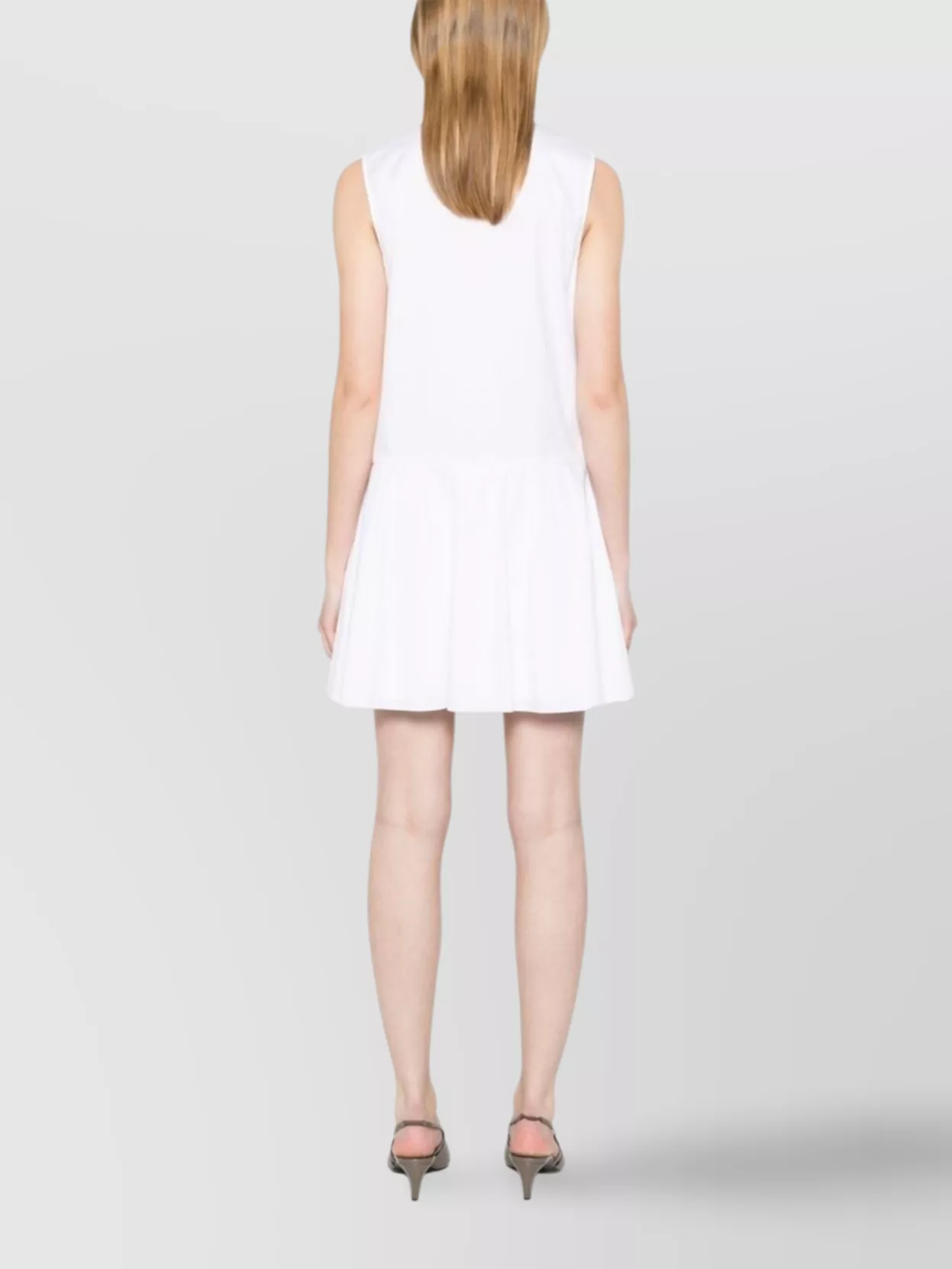 Theory Mini Dress With Crew Neck And Flared Skirt