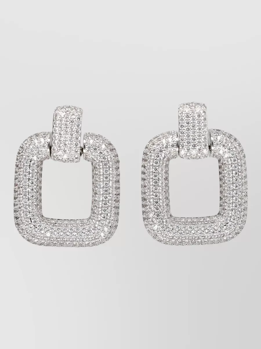 Self-Portrait Crystal-Embellished Drop Earrings