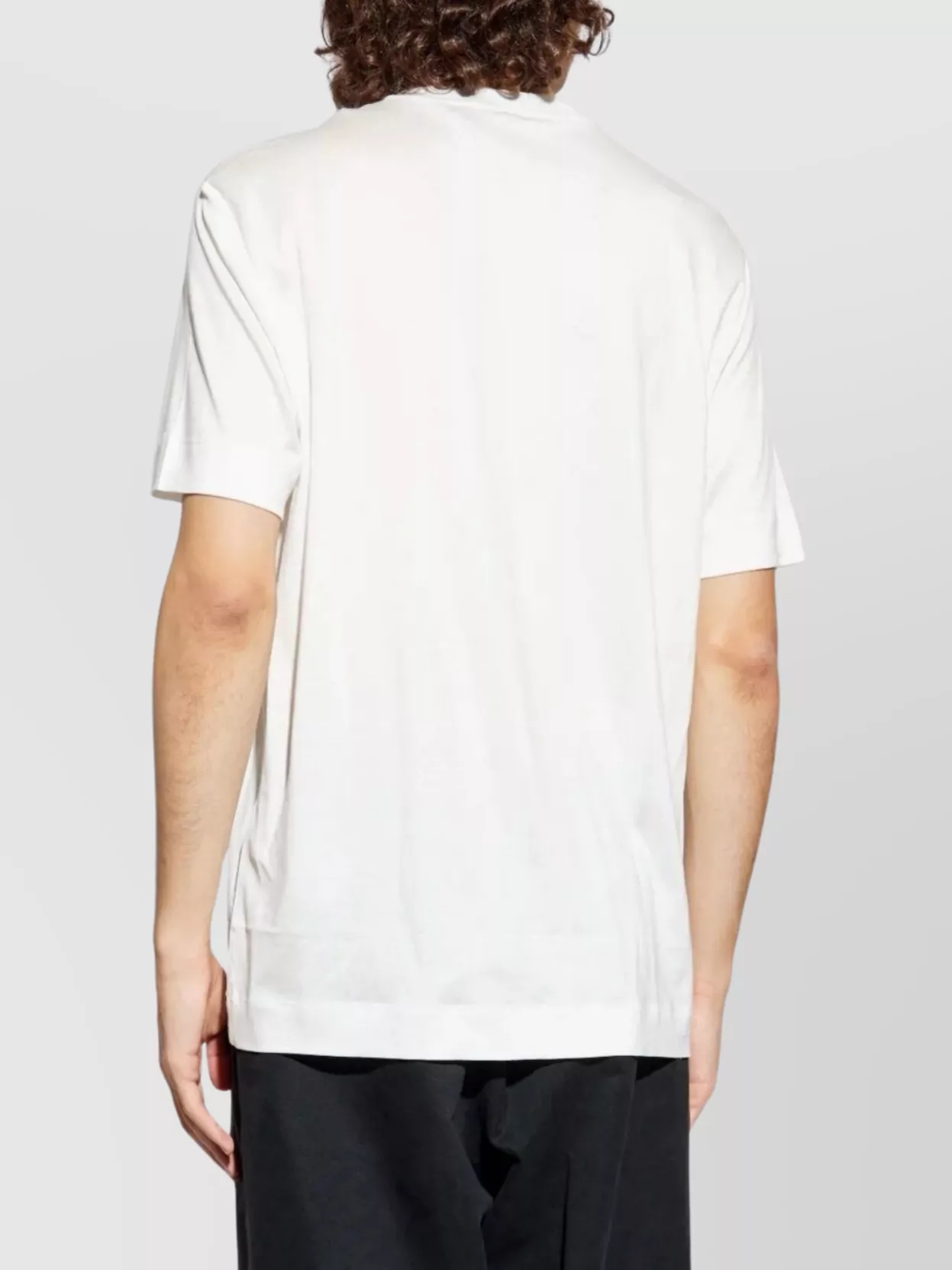 Emporio Armani Short Sleeve Crew Neck Embroidered T-Shirt