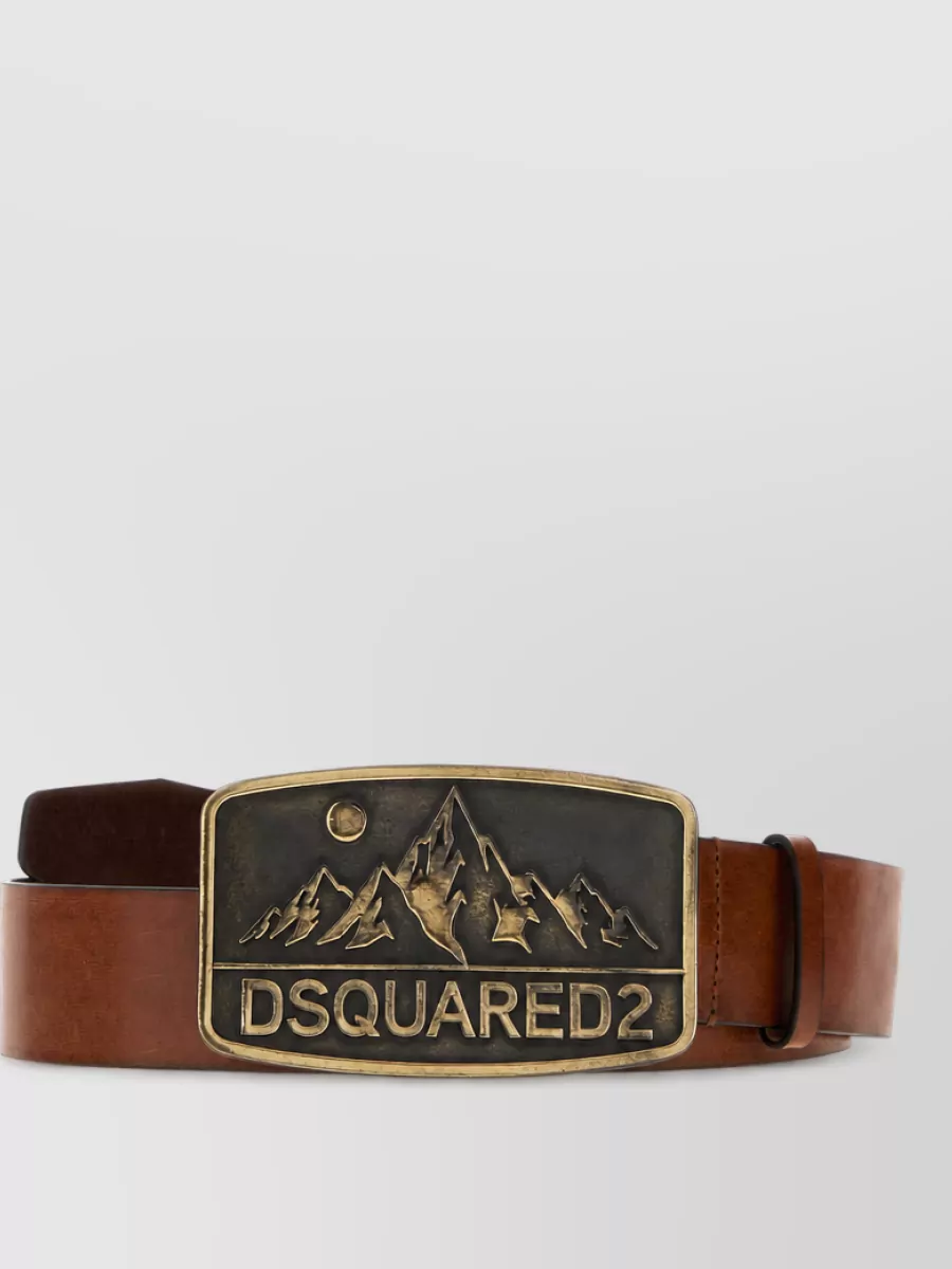 Dsquared2 Leather Belt In Brown