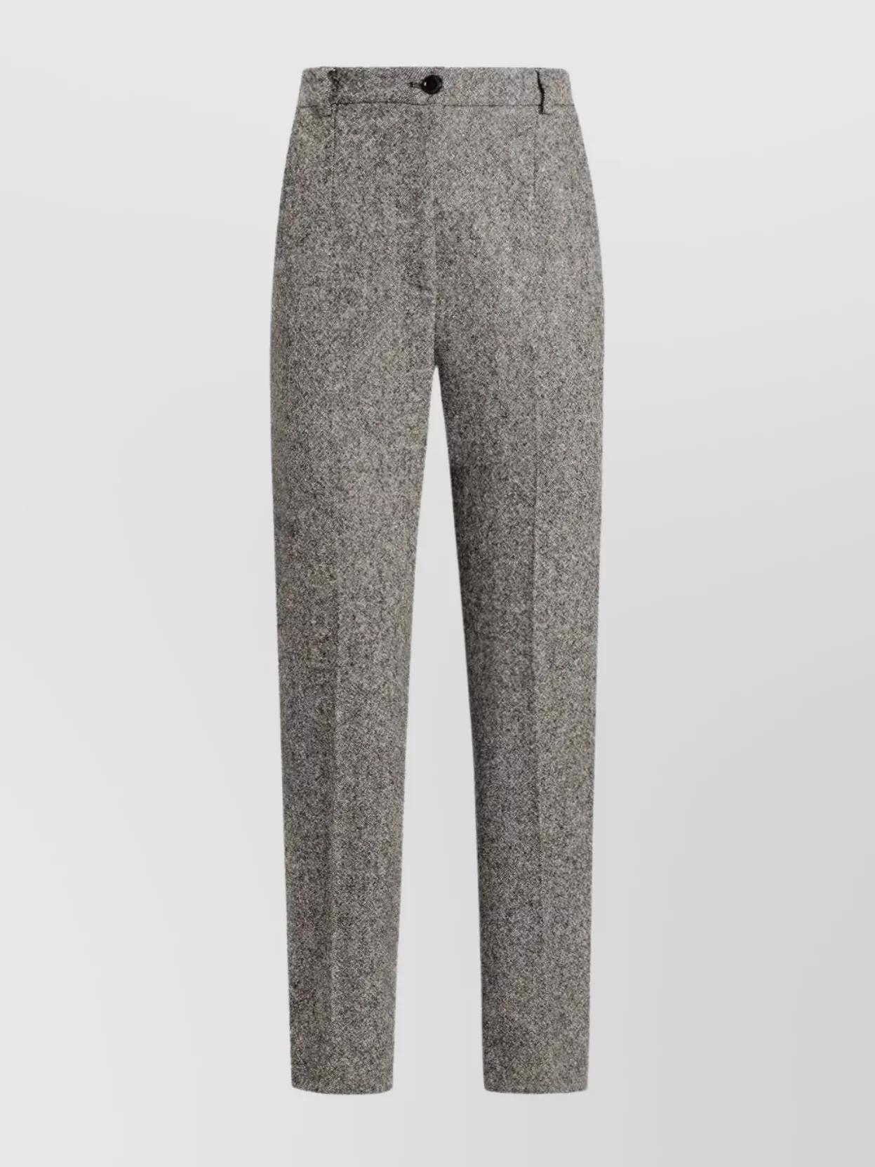 Dolce & Gabbana Wool Tailored Trousers Featuring Textured Fabric In Gray