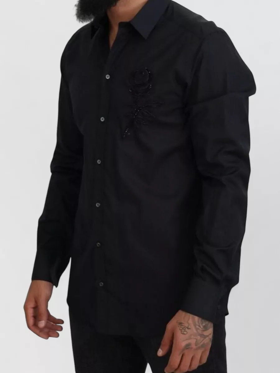 Dolce&Gabbana Cotton Slim-Fit Long-Sleeve Shirt