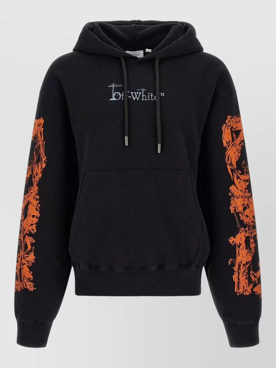 Off-White cotton logo-print hoodie