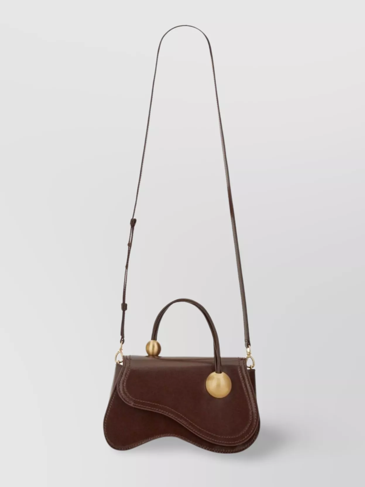 Cult Gaia Flap Shoulder Bag With Curved Top Handle
