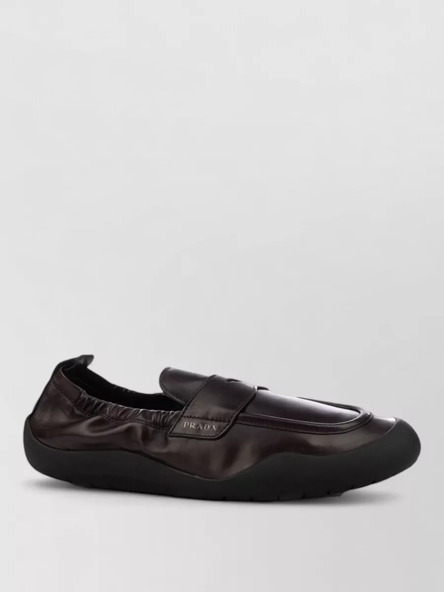 Prada leather slippers