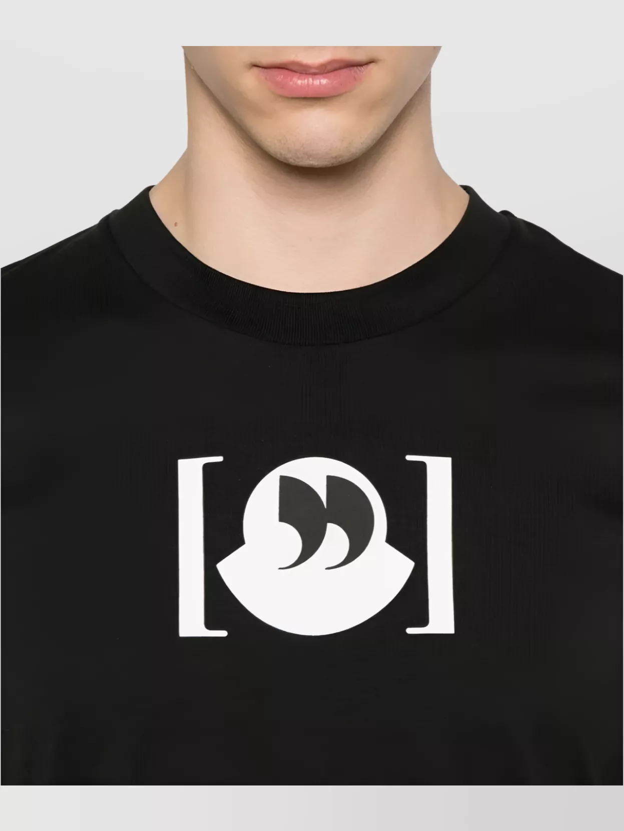 Moncler Graphic Front Print Crewneck T-Shirt