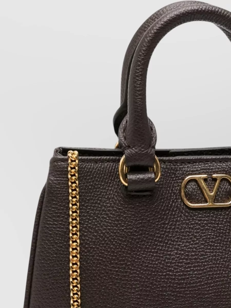 Valentino Garavani Vlogo Signature Mini Leather Shoulder Bag