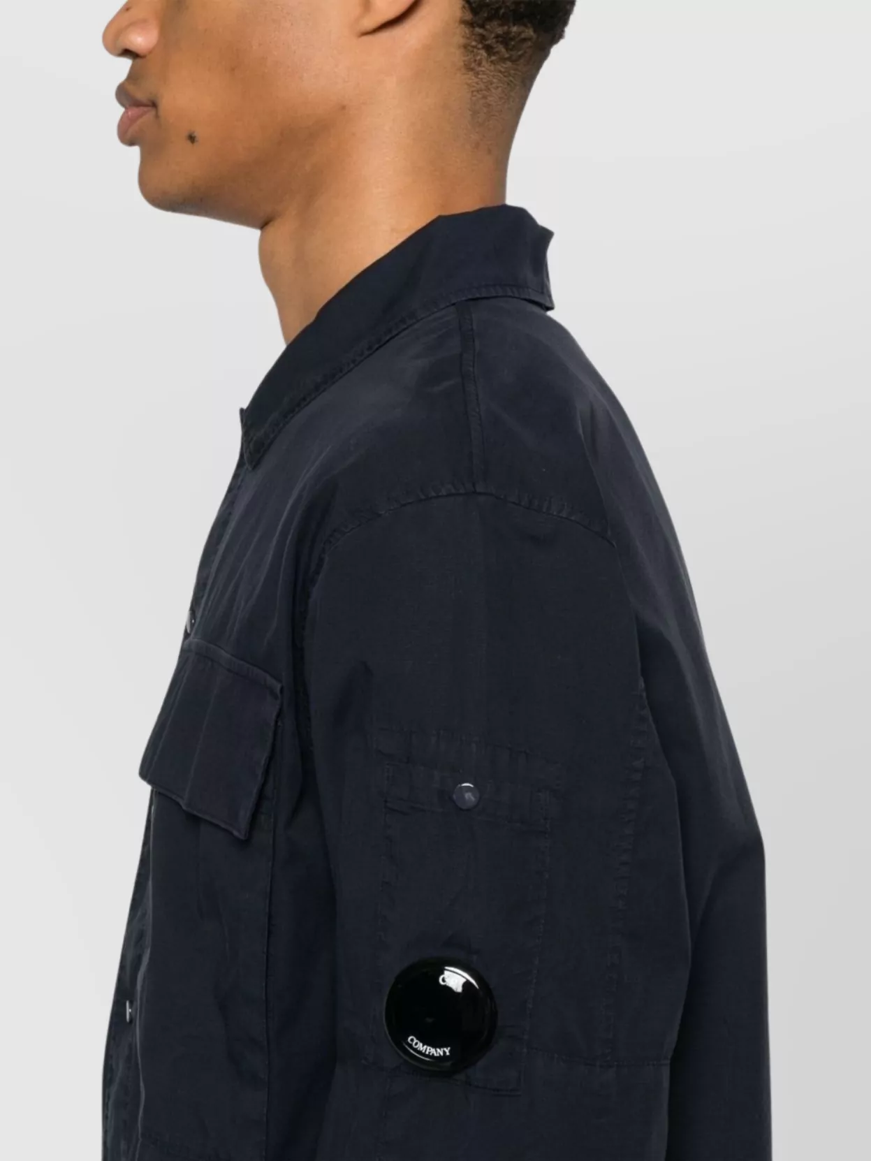 C.p. Company Cotton Overshirt With Removable Accessories