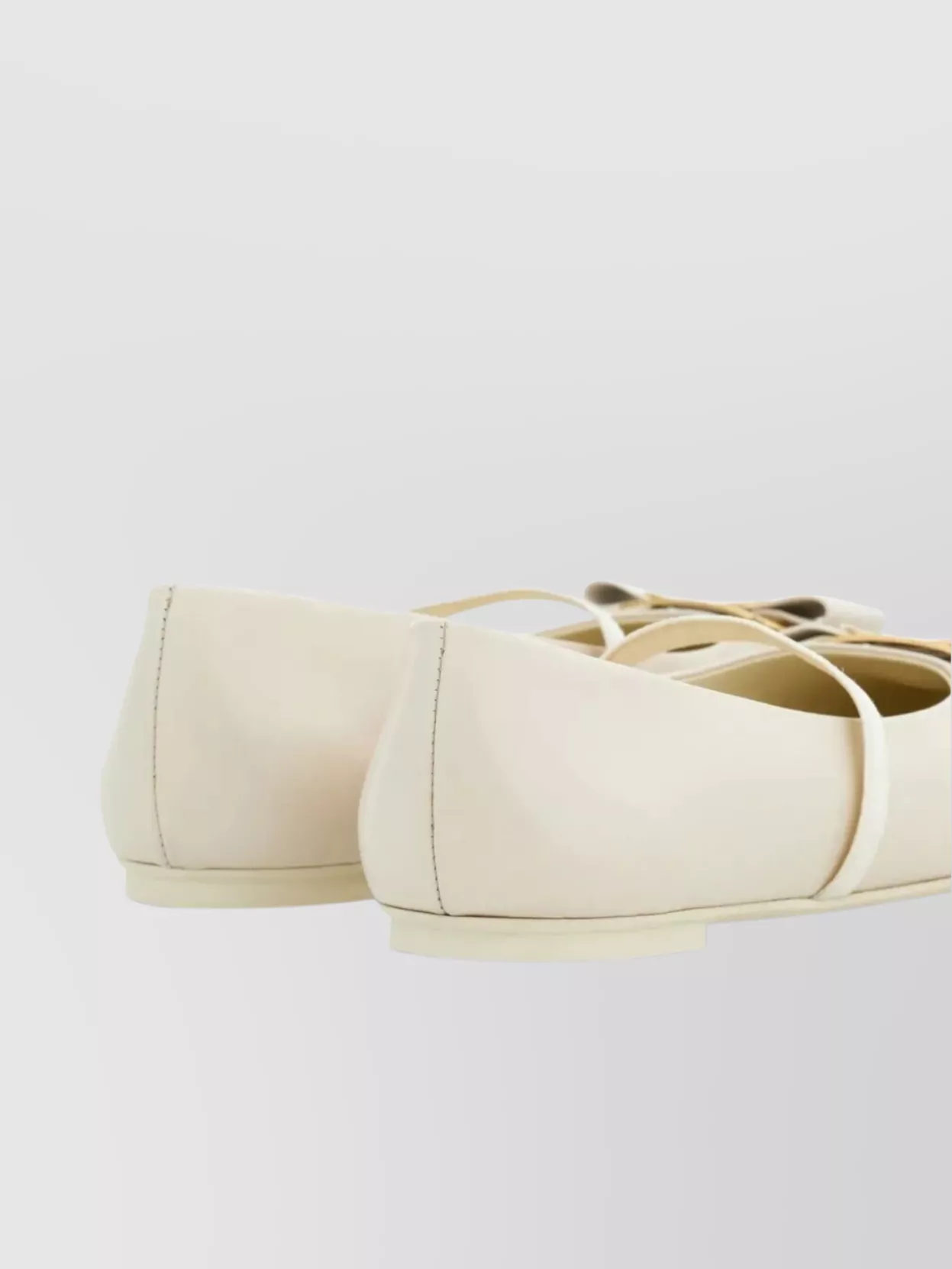 Ferragamo Zina Bow Detail Round Toe Flats