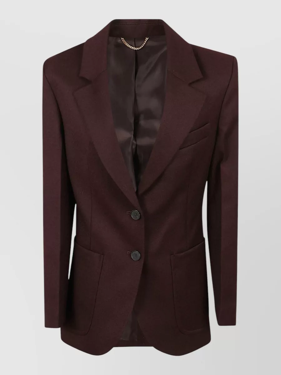 Victoria Beckham textured wool fitted suit jacket