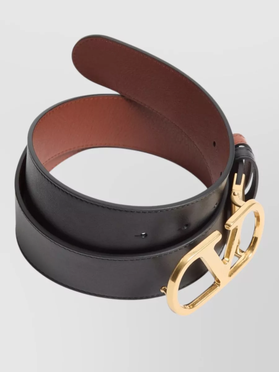 Valentino Leather Reversible Belt
