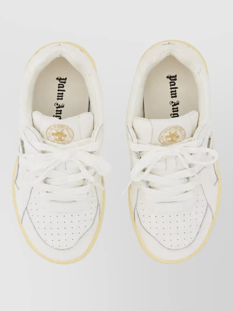 Palm Angels Leather Lace-Up Sneakers