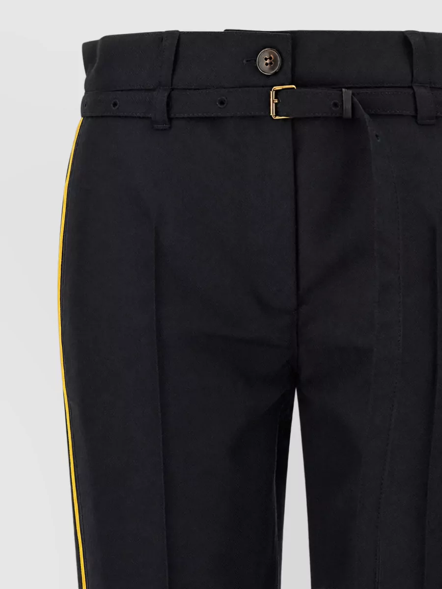 Dries Van Noten Wool Straight-Leg Tailored Trousers