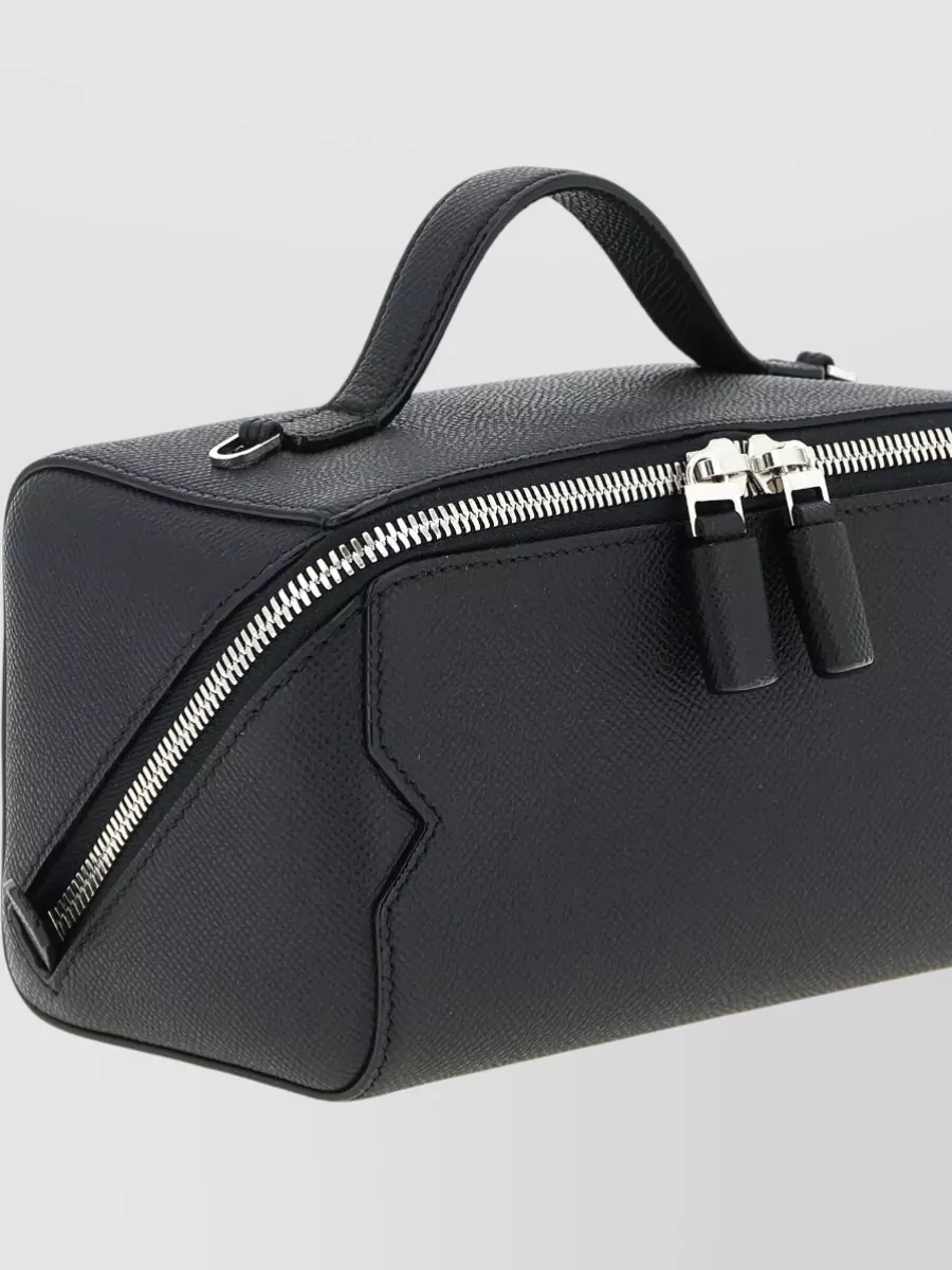 Valextra V Line Crossbody Bag Adjustable Strap Handle