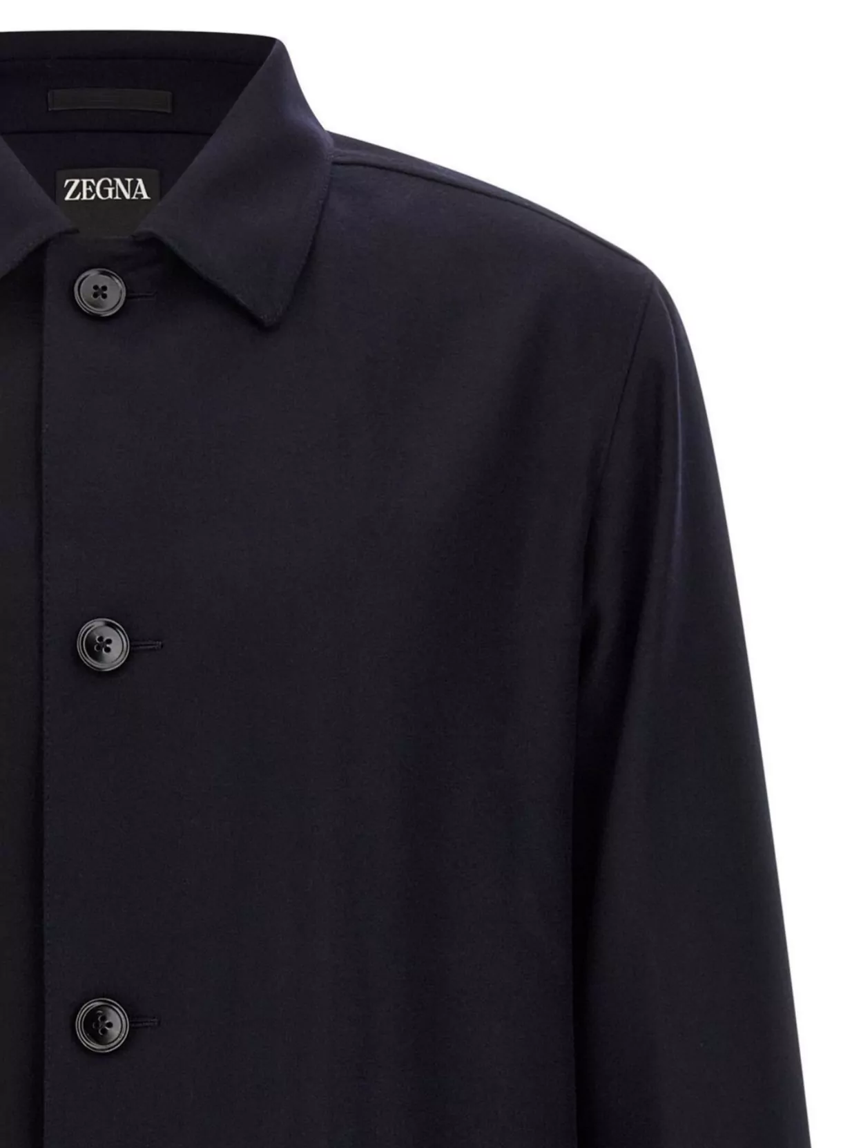 Zegna Overshirt With Collared Design And Pockets