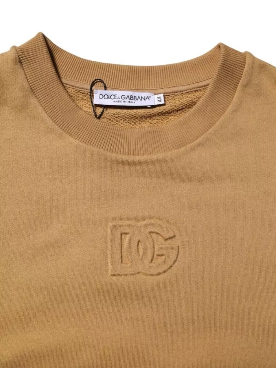 Dolce&Gabbana Cotton Logo-Embossed Sweatshirt
