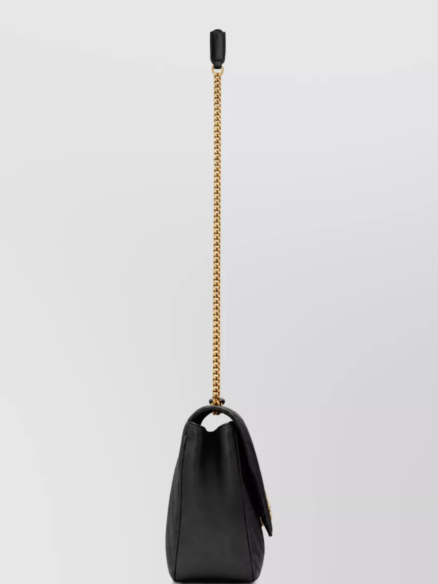 Saint Laurent Loulou Large Quilted Chain Clutch Bag