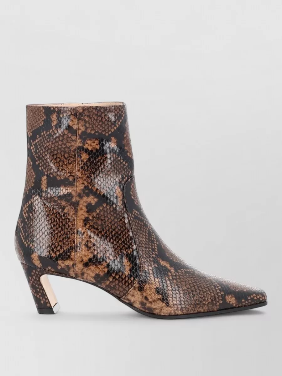 Stuart Weitzman Pointed Toe Ankle Boots Block Heel