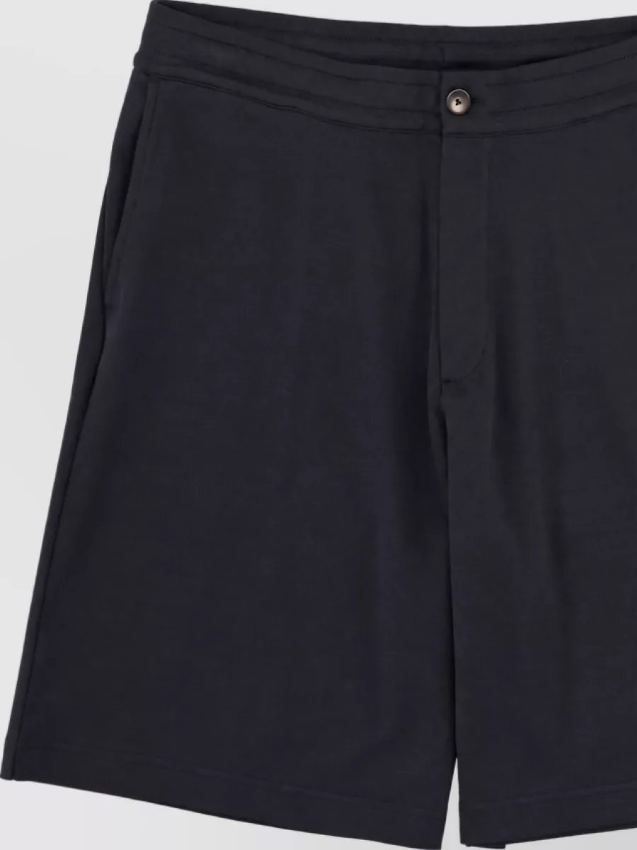 Herno cotton straight-leg shorts