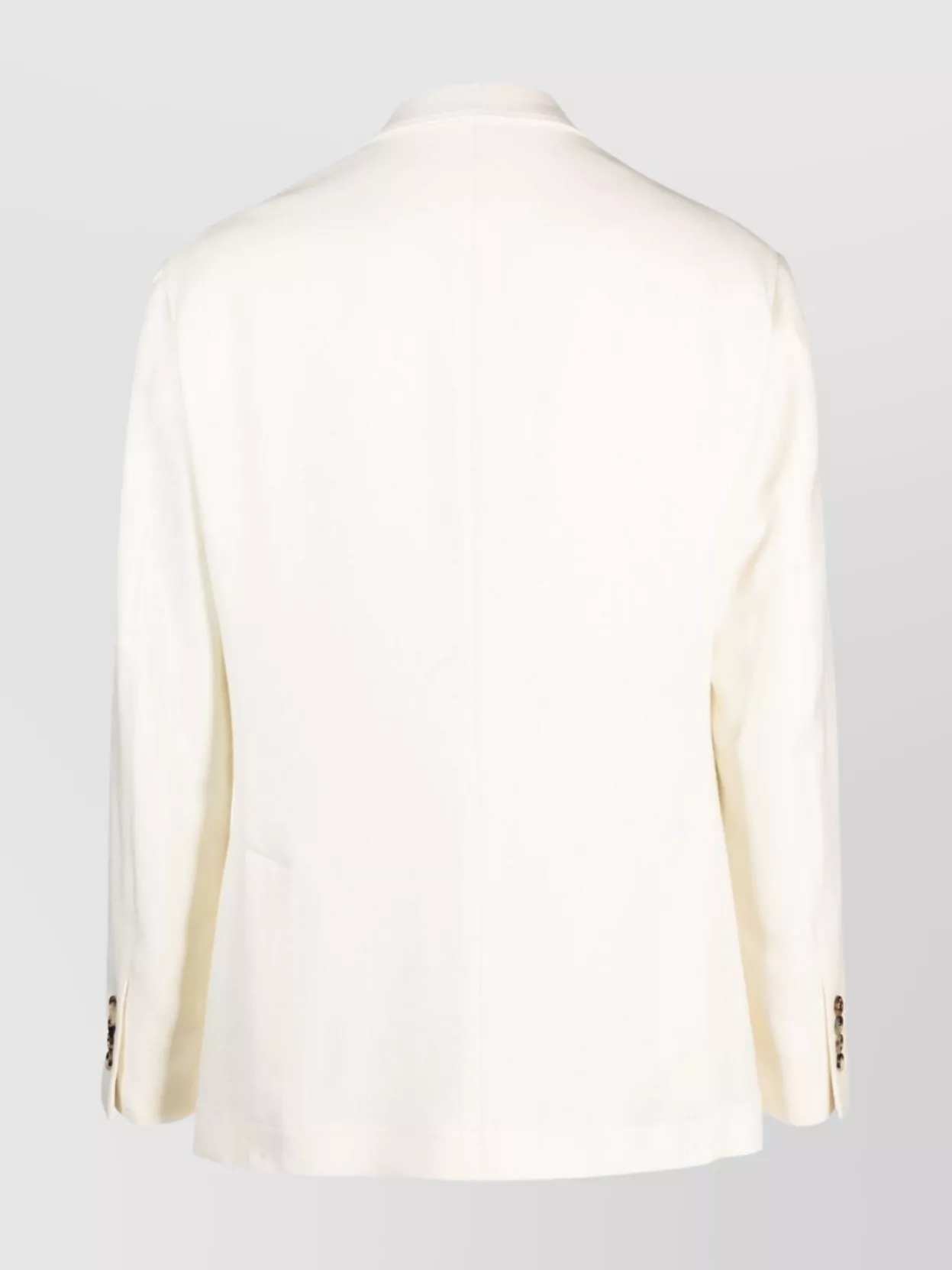 Brunello Cucinelli Double Breasted Blazer Buttoned Cuffs In White