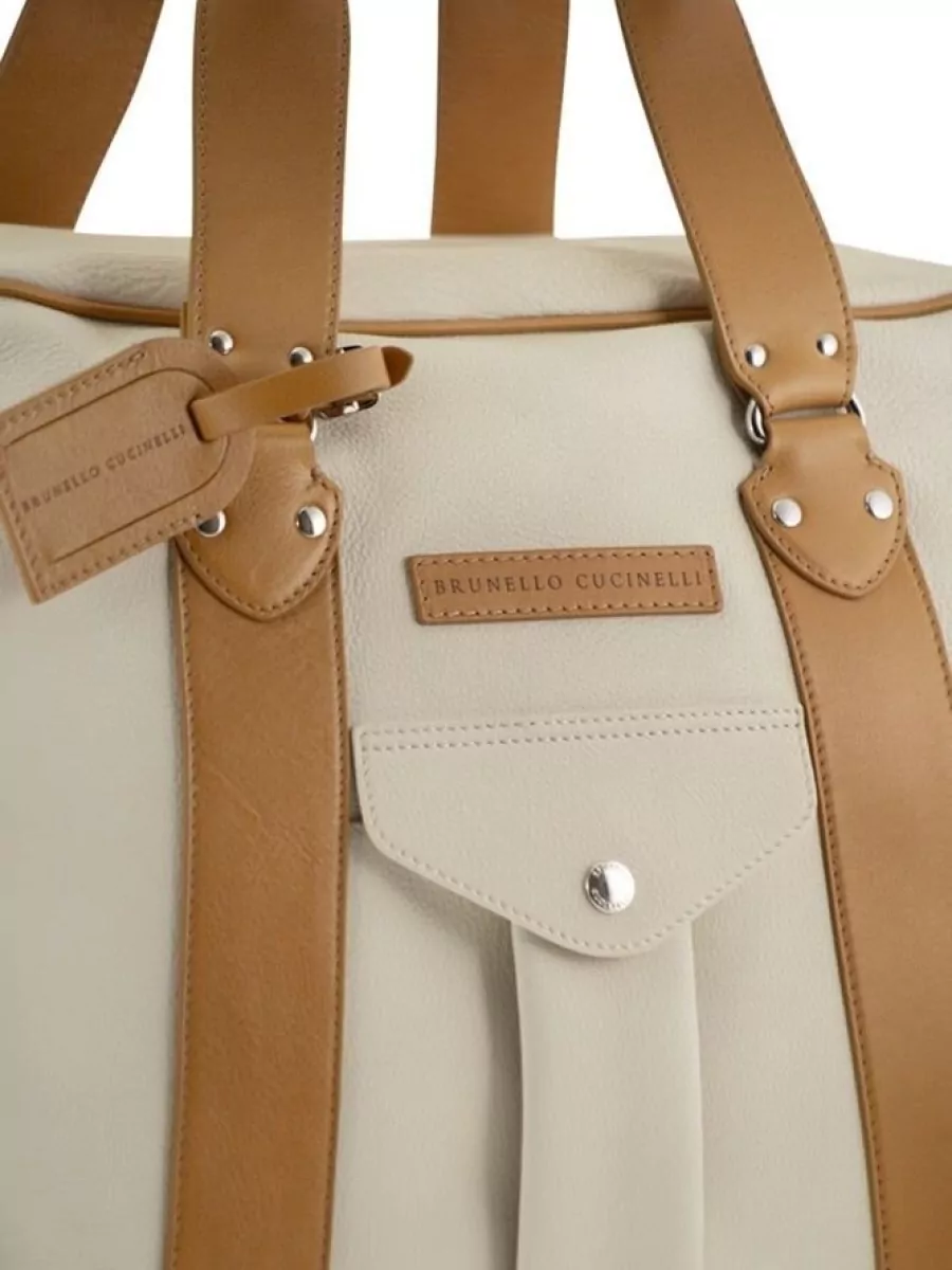 Brunello Cucinelli Leather Travel Bag