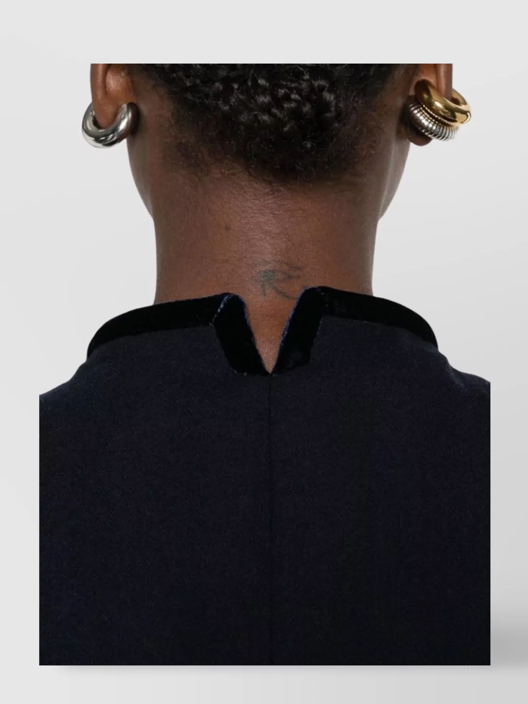 Emporio Armani Double-Breasted Cropped Wool Blazer