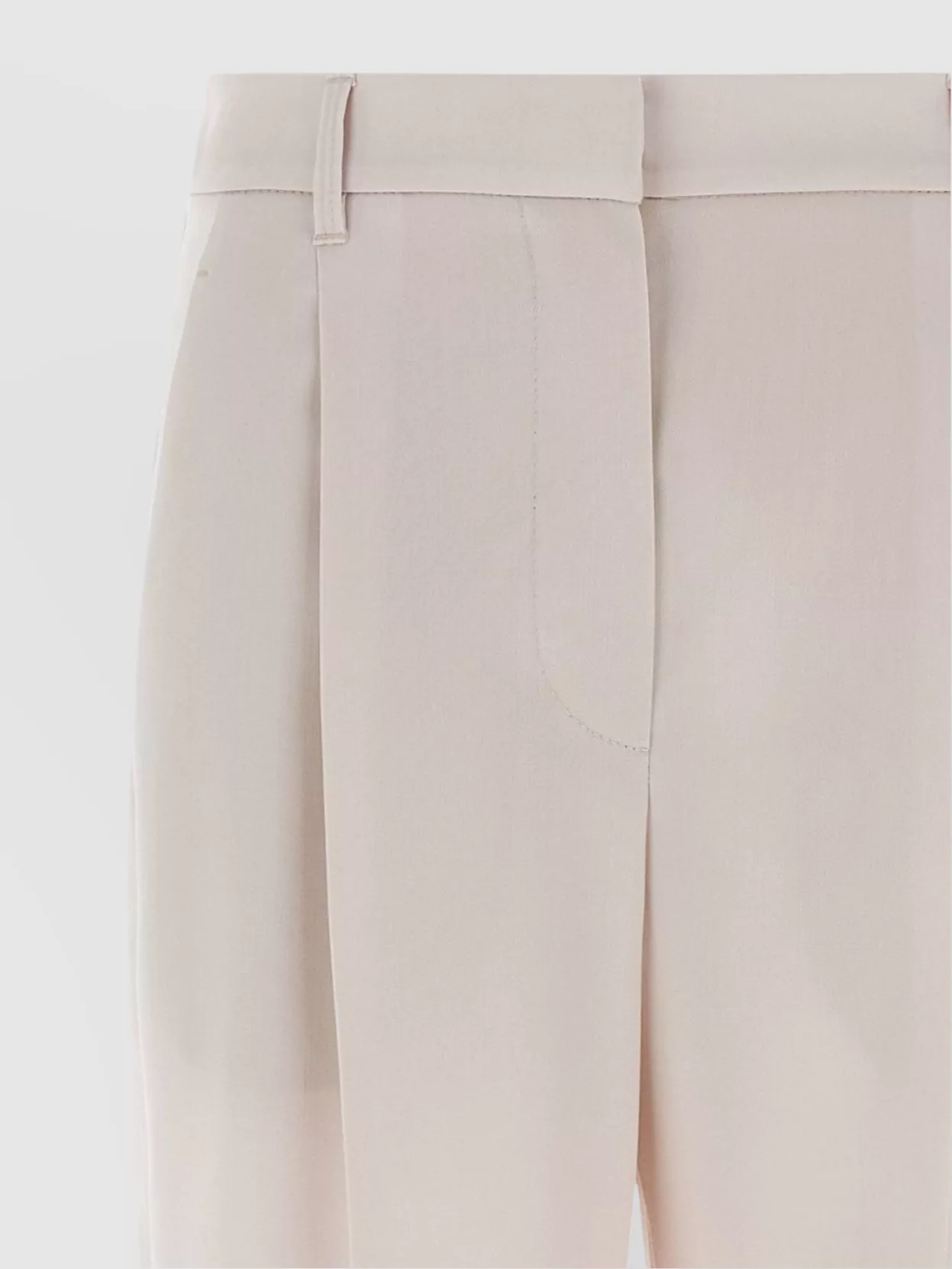 Brunello Cucinelli Virgin Wool And Cashmere Trousers With Necklace In Pink