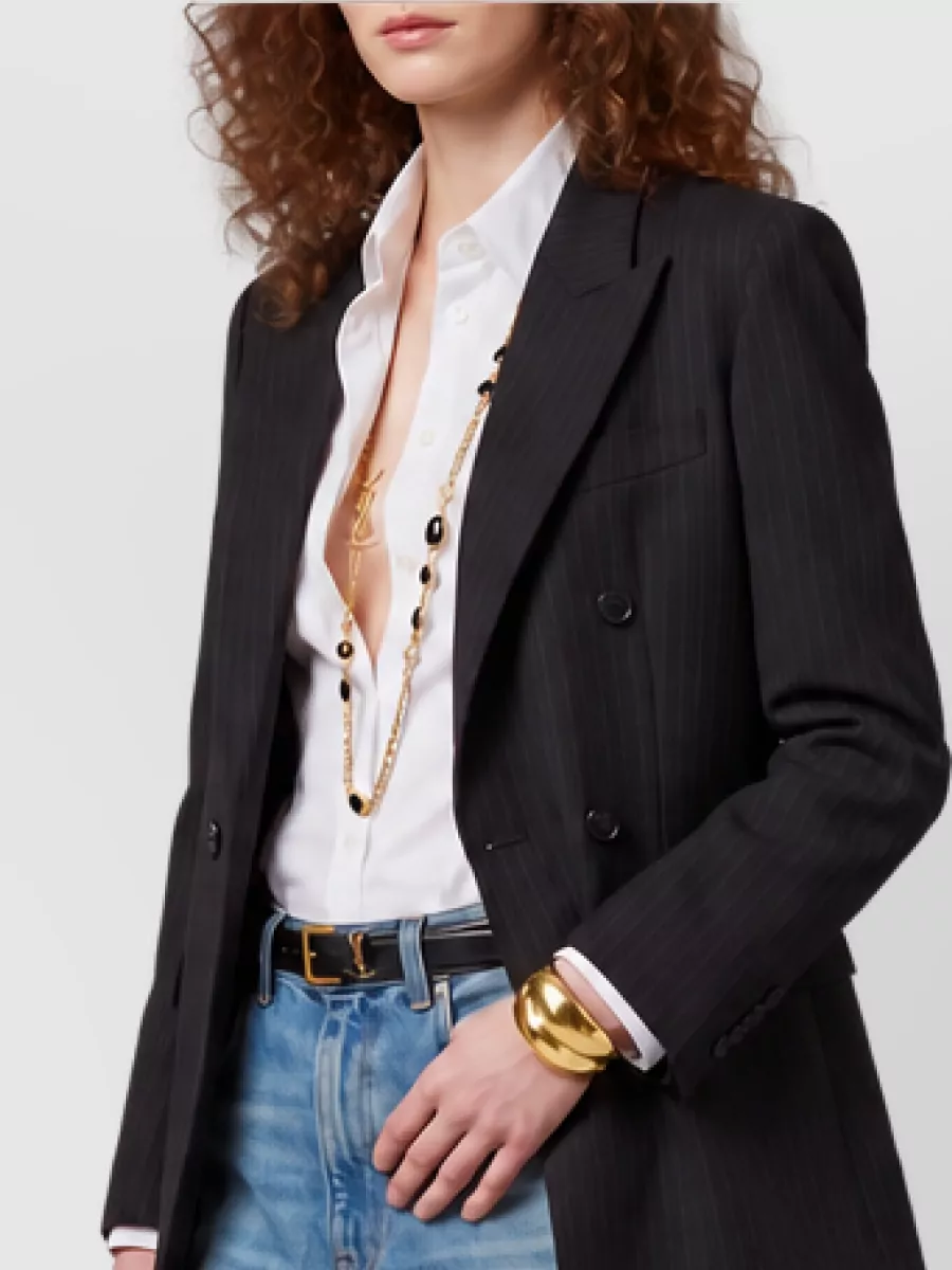 Saint Laurent wool double-breasted suit jacket