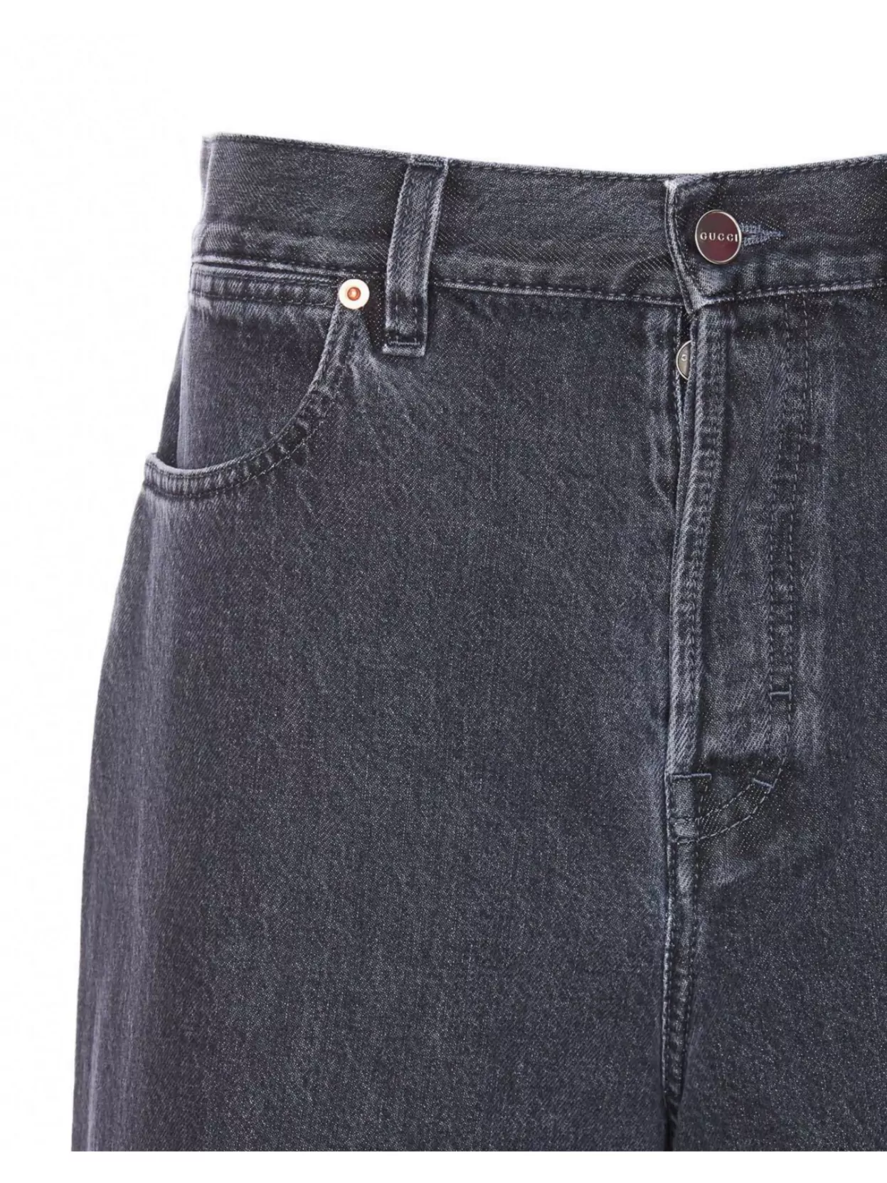 Gucci Trousers With Back Pockets And Wide Leg