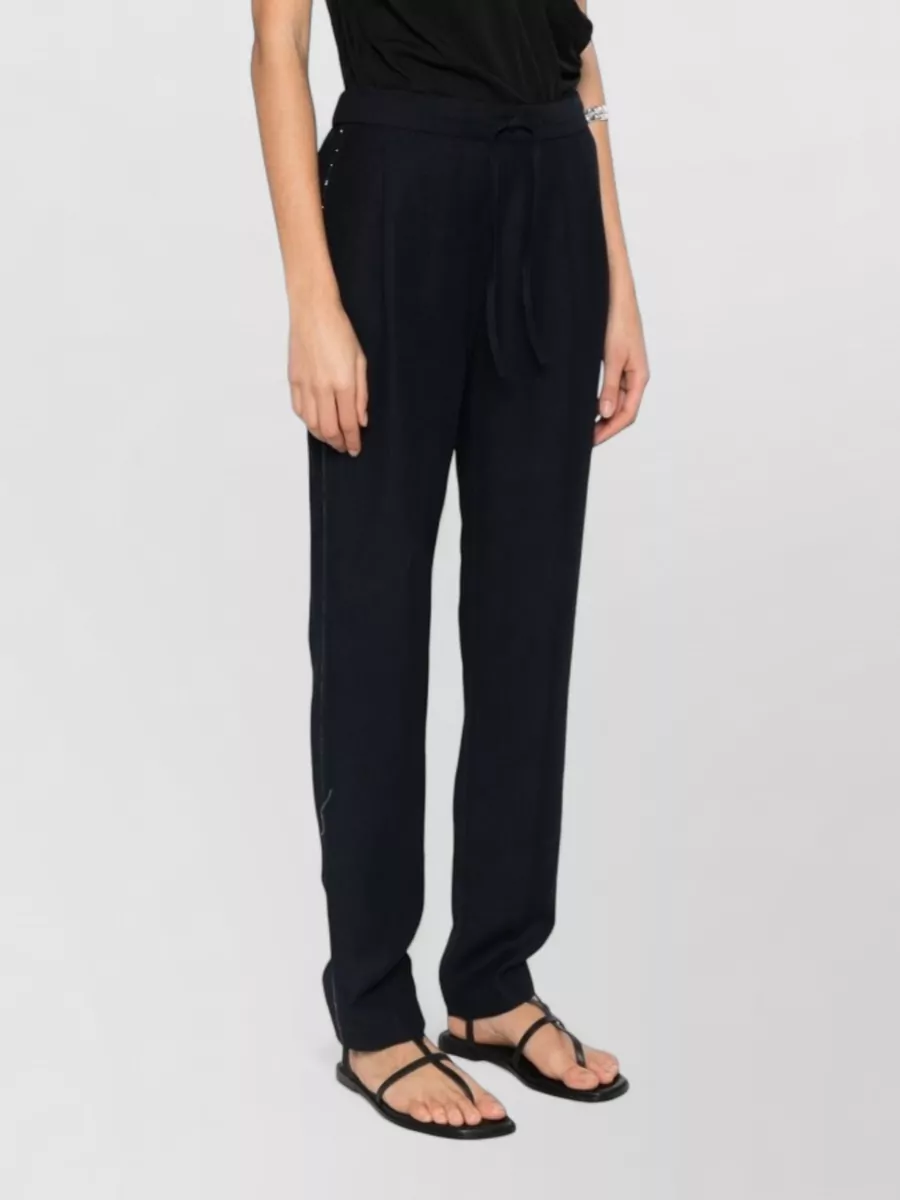 Fabiana Filippi Linen Blend Straight Trousers
