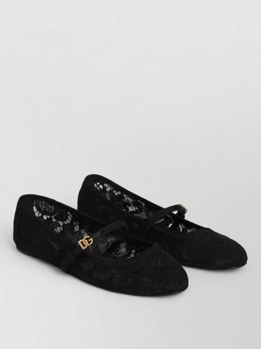 Dolce&Gabbana lace ballerina shoes