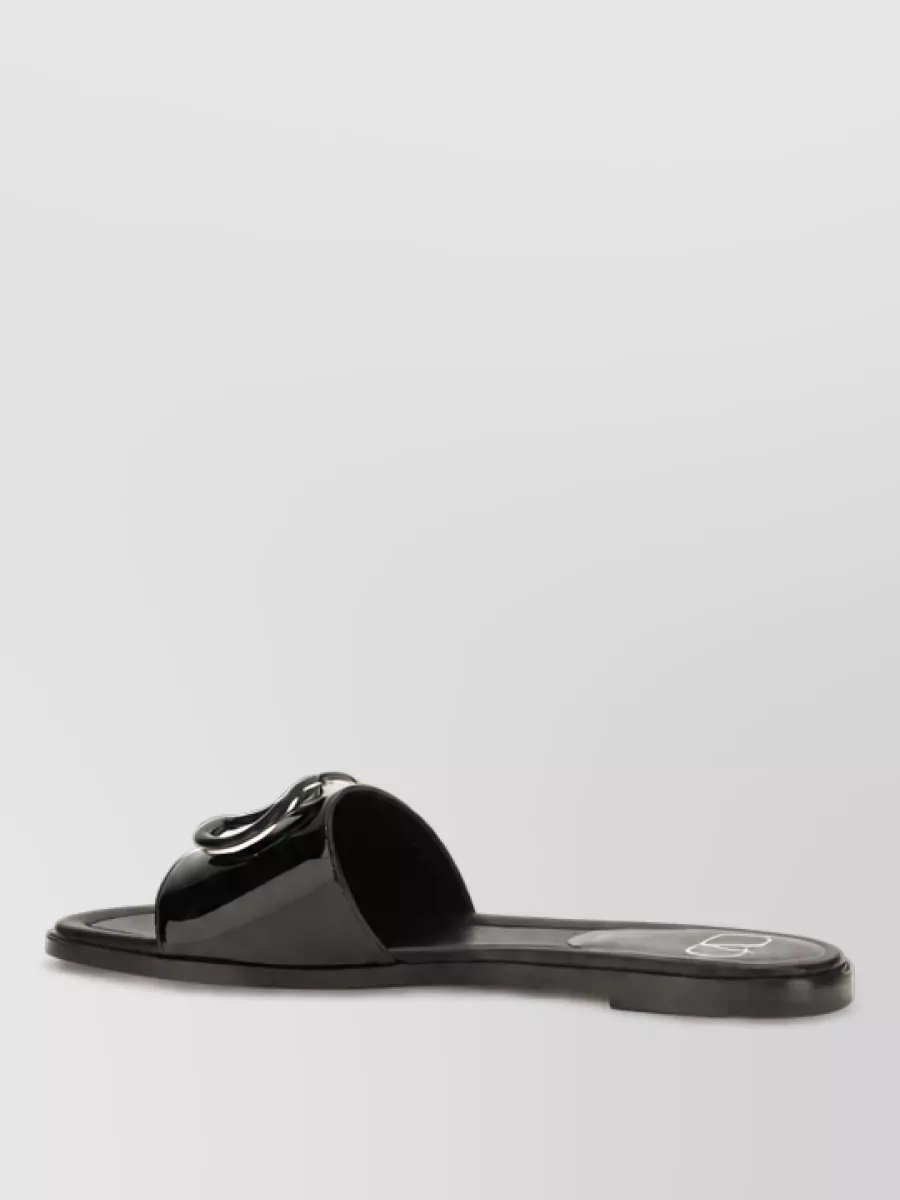 Valentino Garavani Leather Slide Sandals