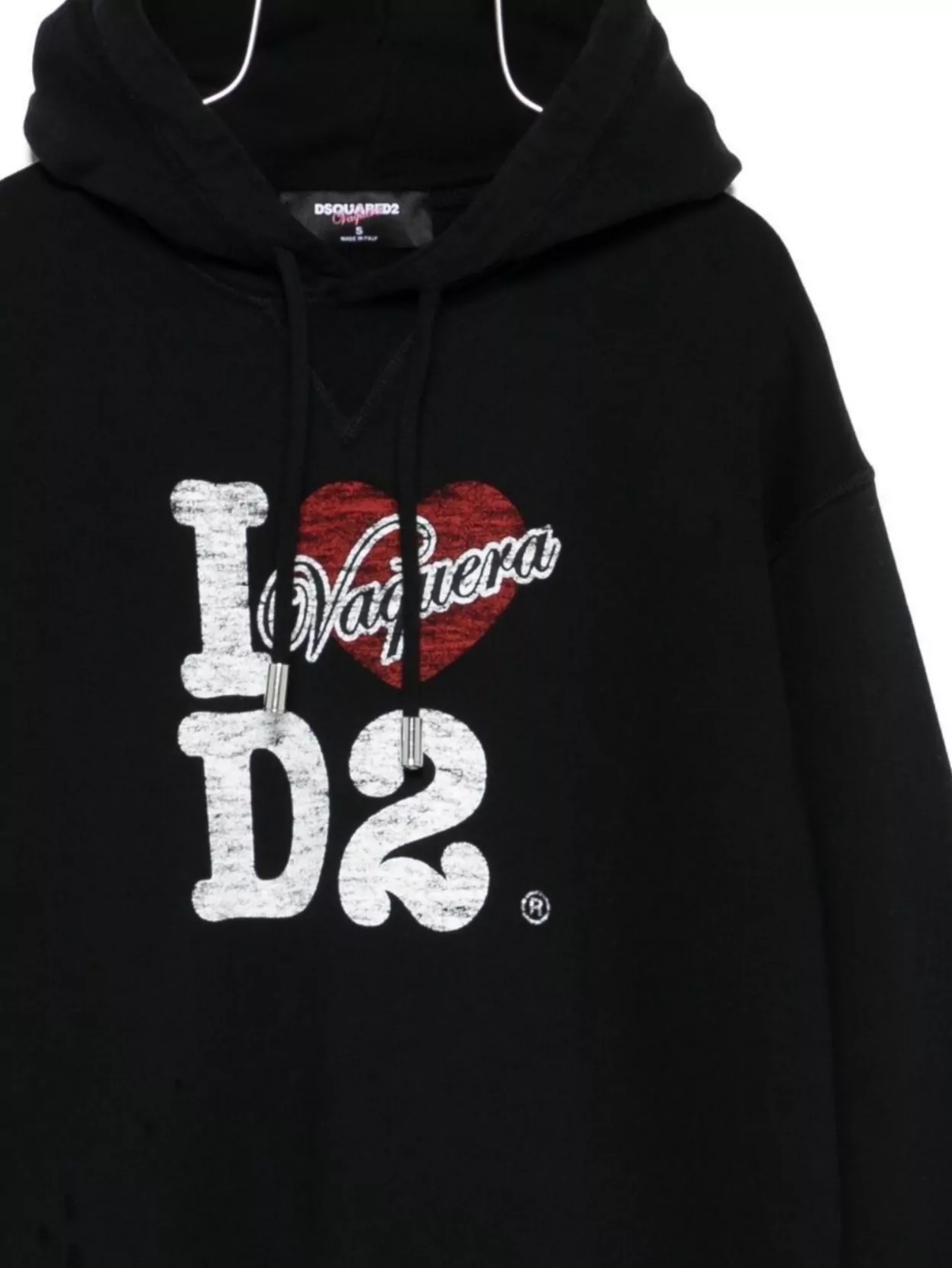Dsquared2 Cotton Hoodie With Logo And Drawstring
