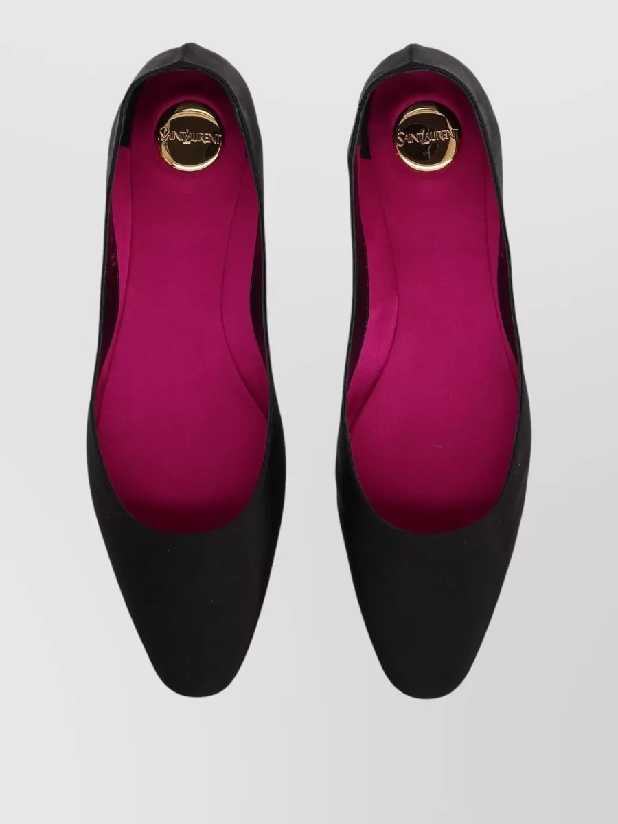 Saint Laurent Satin Ballerina Flats