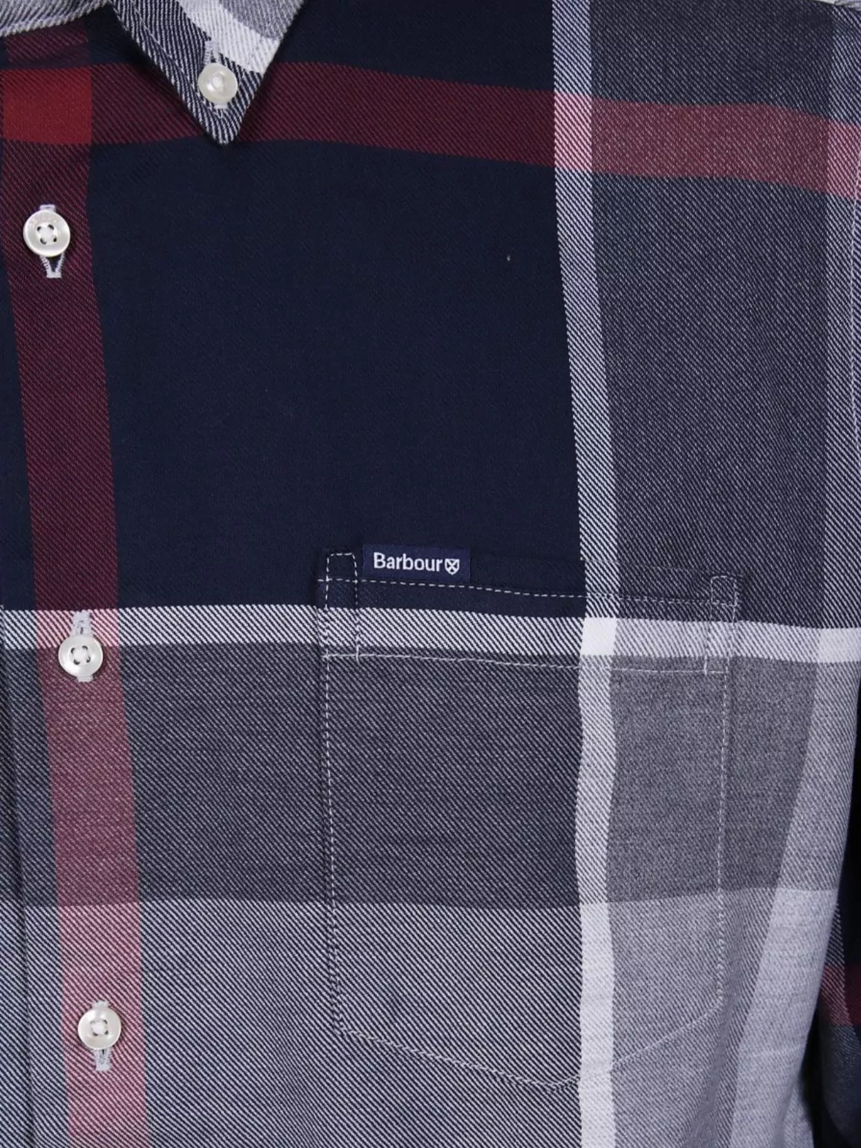 Barbour Tailored Shirt Button-down Collar In Multi