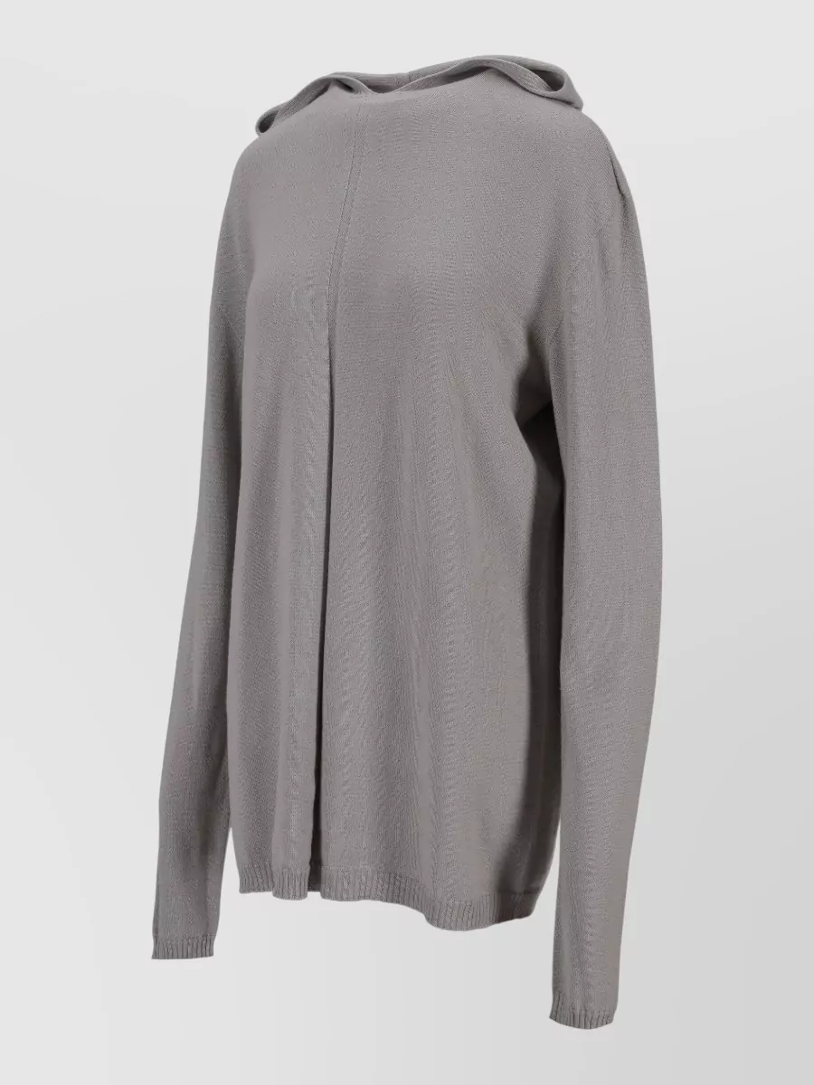 Rick Owens Relaxed Fit Hooded Knitwear Top