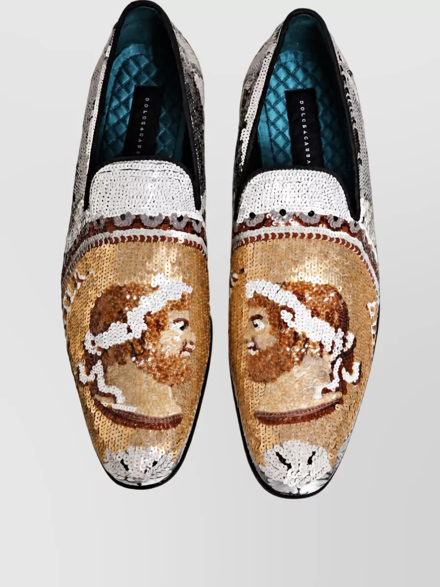 Dolce&Gabbana Leather Slip On Monk Shoes